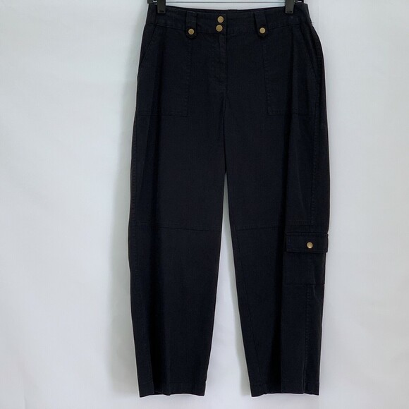 Charter Club Pants Size 4 Black Cotton Spandex Cropped Length Katherine Fit NWT - Picture 1 of 7